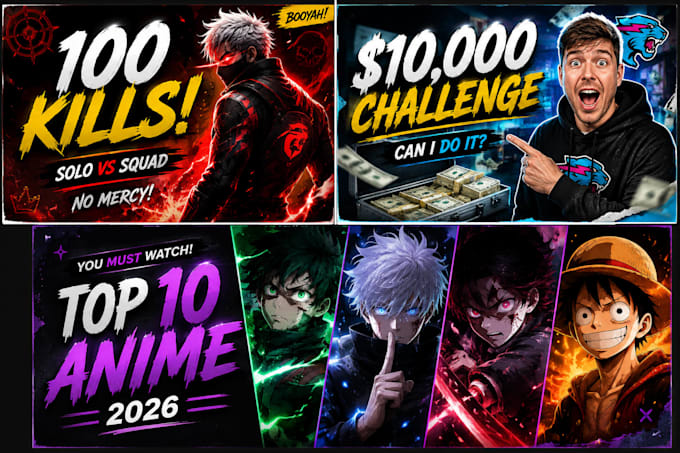design eye catching youtube thumbnails for your channel