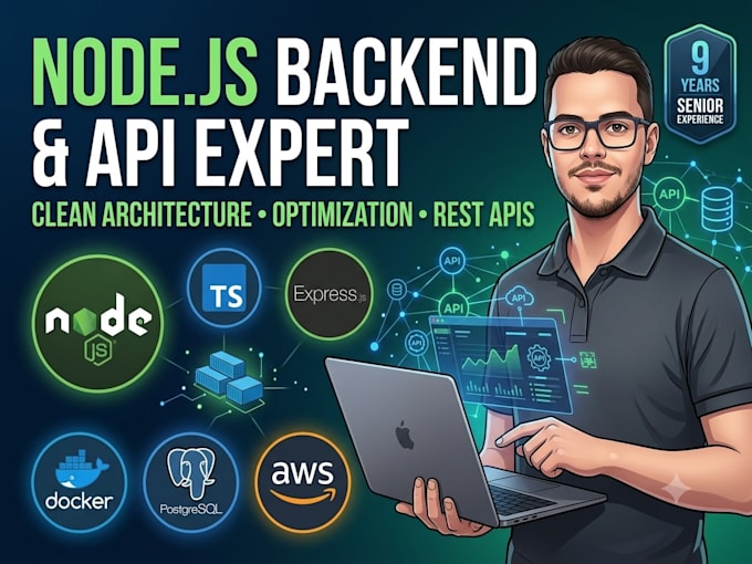 develop, refactor, and optimiza scalable nodejs backend apis
