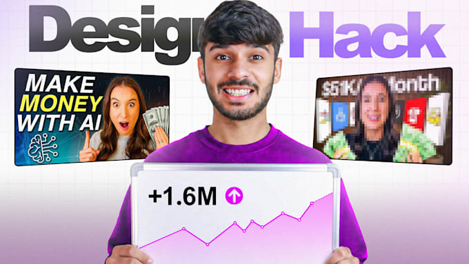design professional youtube thumbnail for you