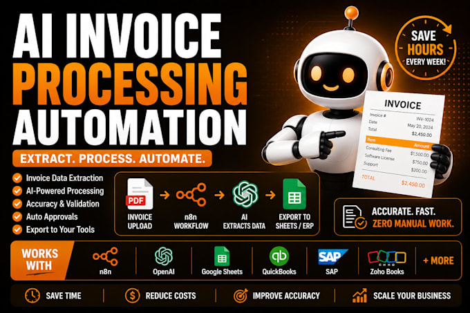 build ai invoice processing automation, ocr and n8n workflow