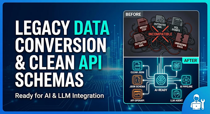 develop custom API integration and clean data schemas