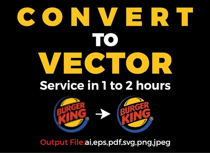 do manual vector tracing, redraw logo, convert image to vector