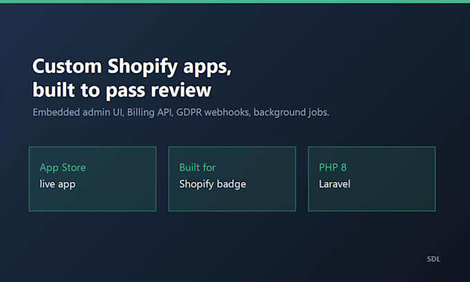 develop a custom shopify app with billing and admin UI