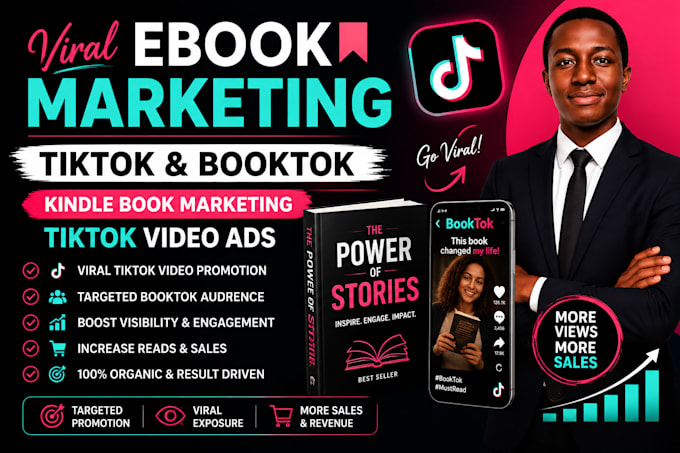 do viral ebook marketing, tiktok kindle book marketing, booktok tiktok video ads