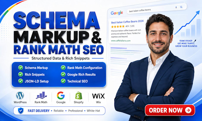 setup rank math SEO, schema markup and rich snippets for wordpress