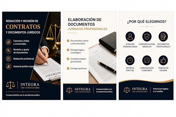 asesoraré y redactaré documentos jurídicos