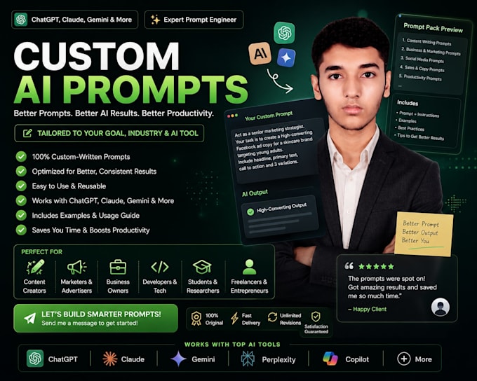 create custom chatgpt ai prompts for your workflow