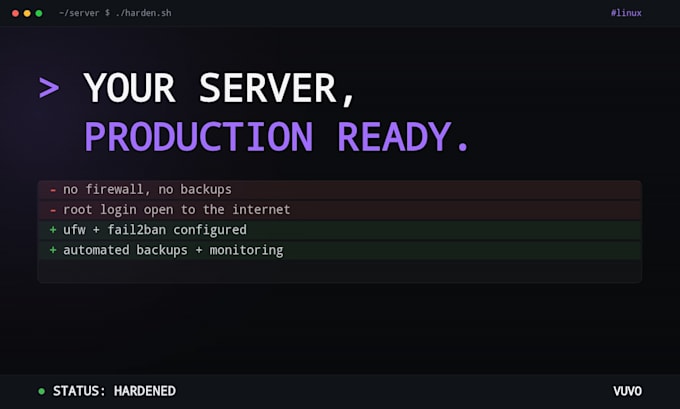 set up and secure your linux vps server