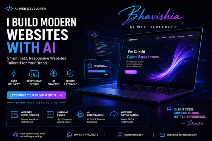 make, create, rebuild, develop or redesign website design