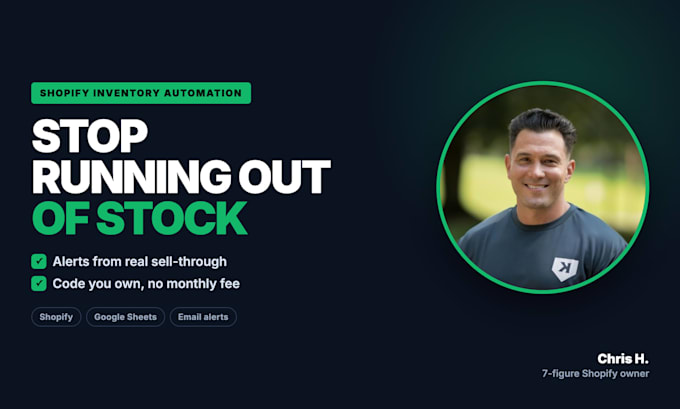 set up shopify inventory automation with low stock alerts
