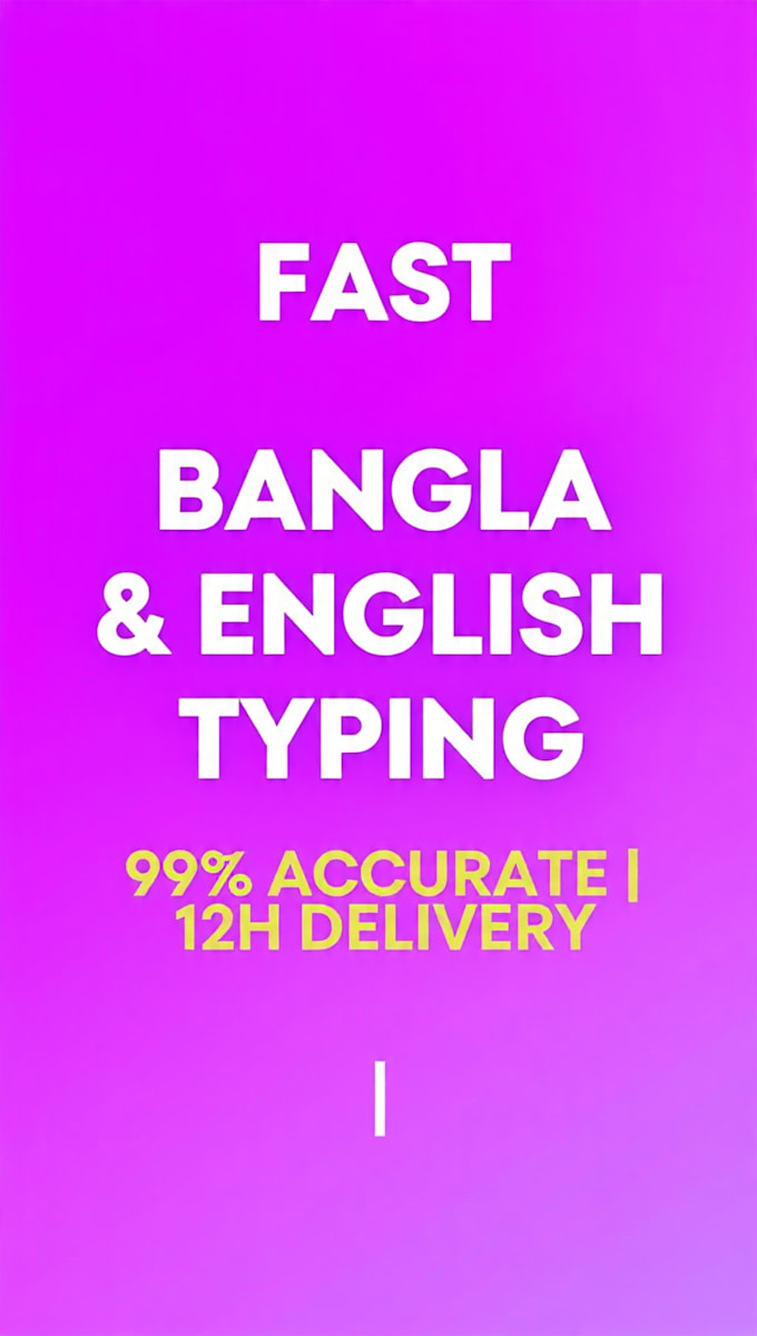 do fast bangla to english and english to bangla typing