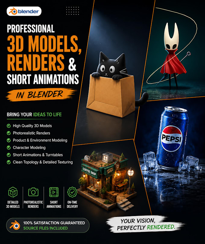 sculpt 3d models and short animations in blender