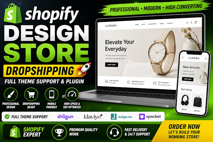 do shopify store design shopify ecommerce store  shopify dropshipping