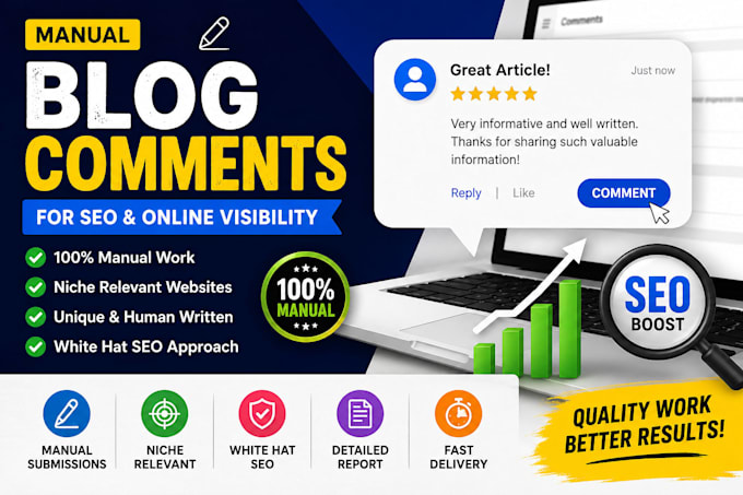 do manual blog comments for SEO