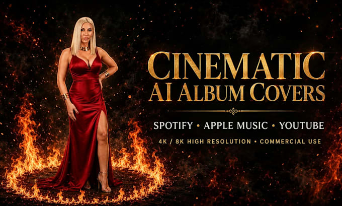 create cinematic ai artwork and music cover designs