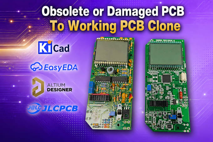 reverse pcb engineering from obsolete pcb,image to gerber,pcb clone