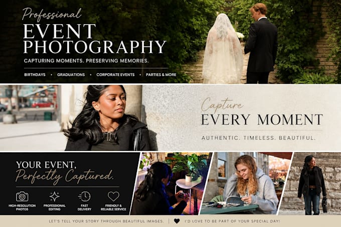 capture your event with professional photography