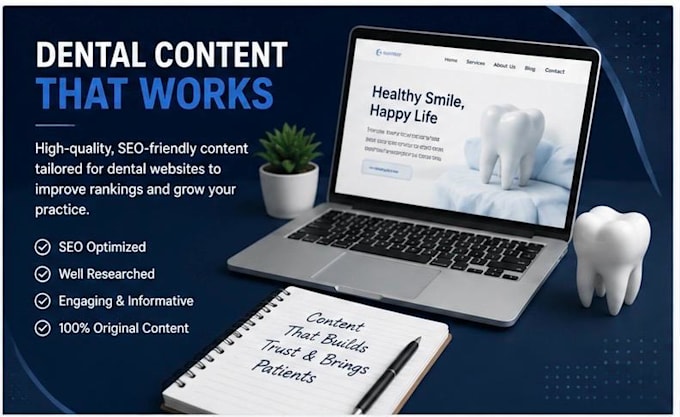 write SEO website content for your dental clinic