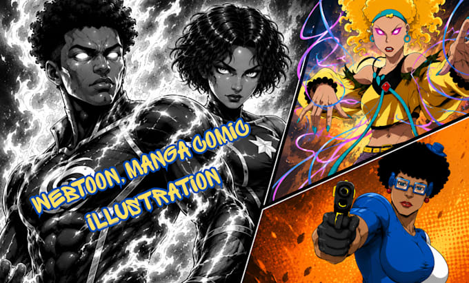 draw professional webtoon manga and comic book pages