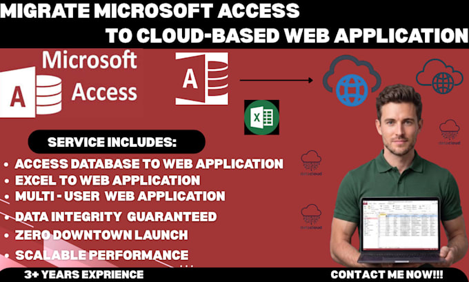 move your ms access database to a cloud web app for multiuser access