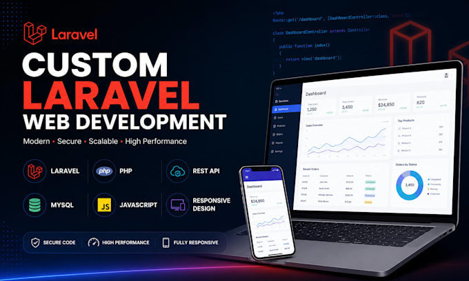 develop custom laravel web applications