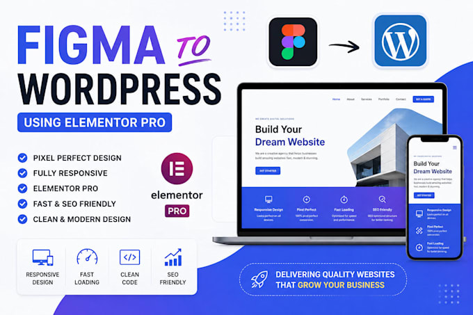 convert figma to wordpress with elementor