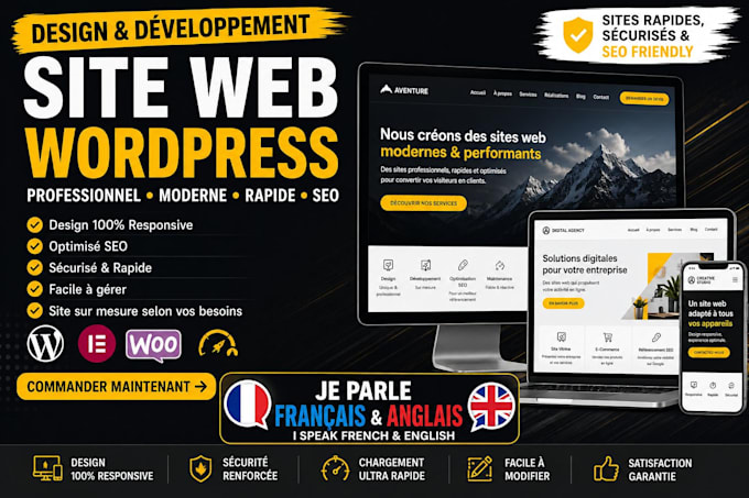creer un site web wordpress professionnel et responsive
