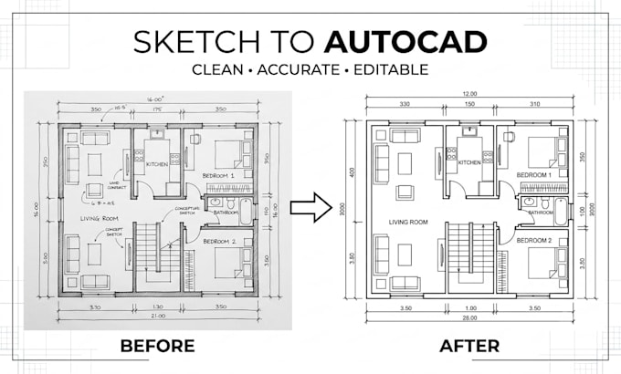 convert PDF sketch or image to autocad dwg