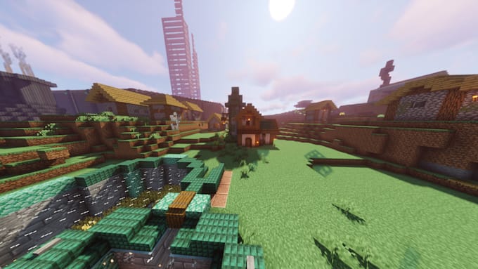 build minecraft spawn, castle, house, bases and maps in survival or creative
