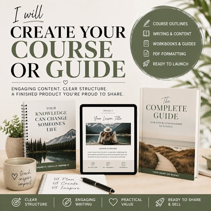 create a course or guide