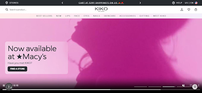 design a luxury cosmetics store, makeup website, and spa website
