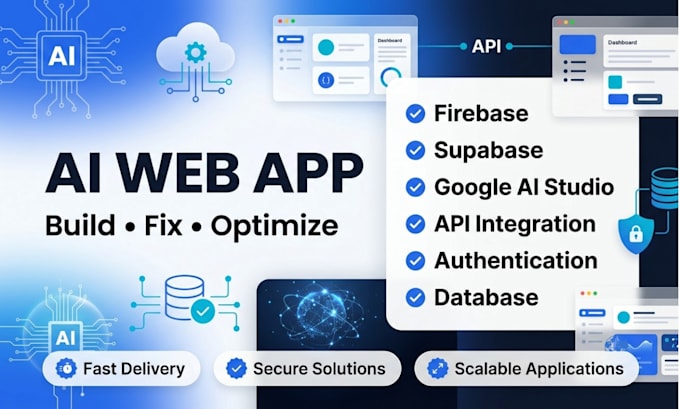 fix vibe coded ai web app with firebase and ai studio