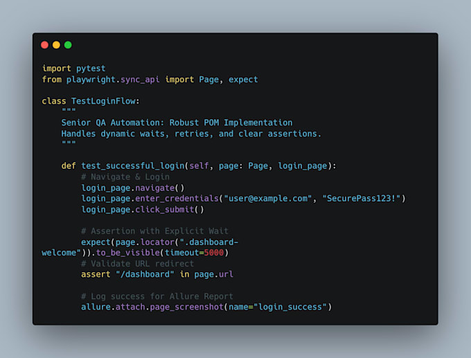build scalable playwright python automation frameworks and ci cd pipeline