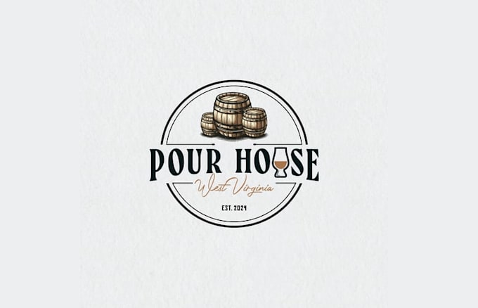 design bourbon barrel selection social club logo