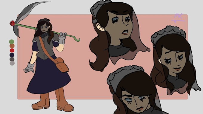 create original character designs for your book or web series
