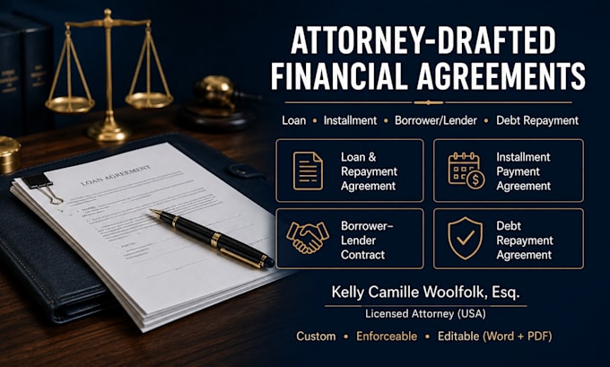draft a legally enforceable debt repayment agreement