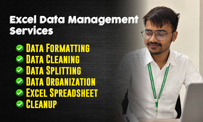 do microsoft excel data entry, formatting and data cleaning