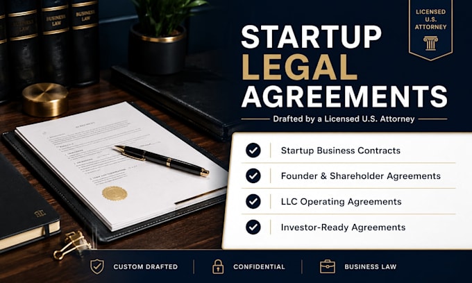 write custom founder agreements and shareholder contracts