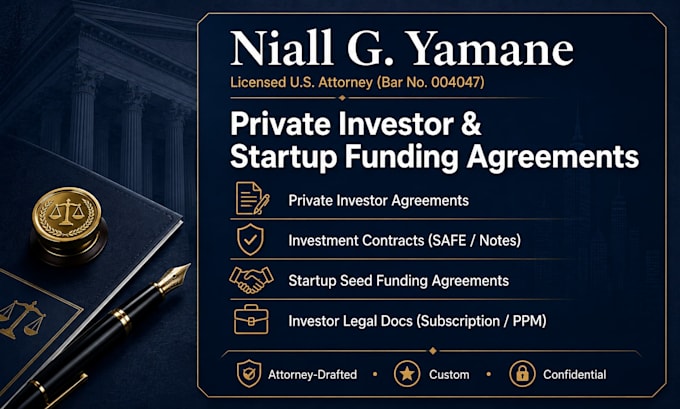 draft a binding private investor agreement or equity contract
