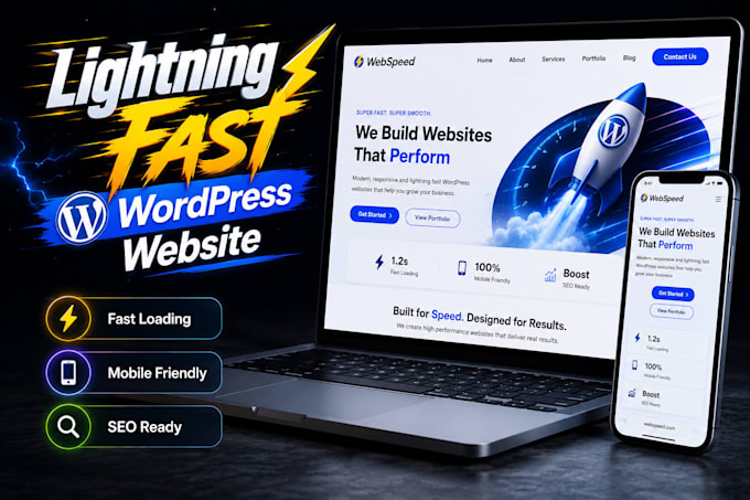 build a lightning fast wordpress business website with SEO