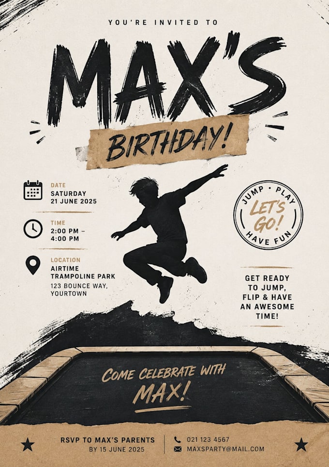 design birthday invitations party posters and advertisements