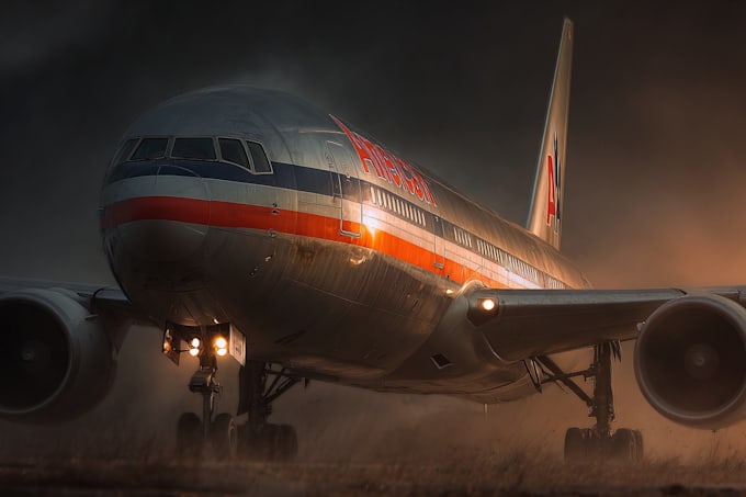 put your logo on airplane
