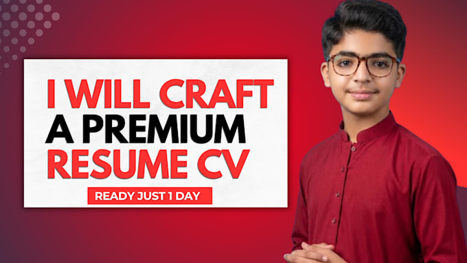 craft a premium ats resume and CV