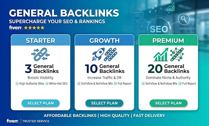 build general backlinks campaigns with high authority links