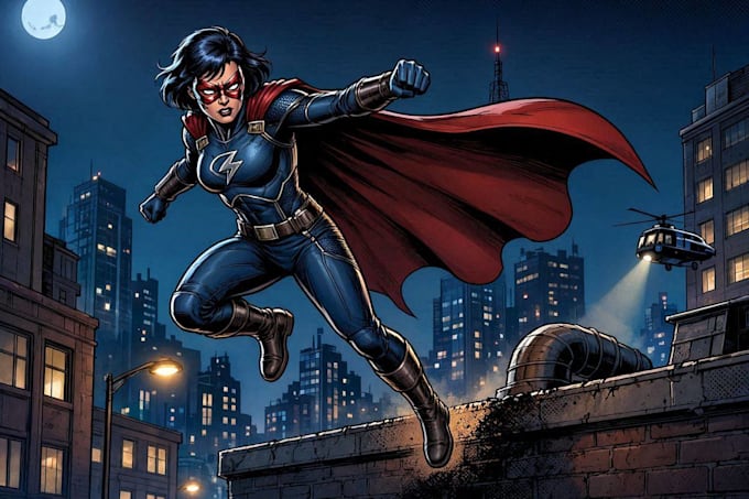 do a superhero comic