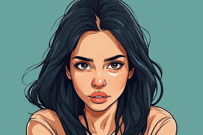 paint your photo into amazing vector portrait art