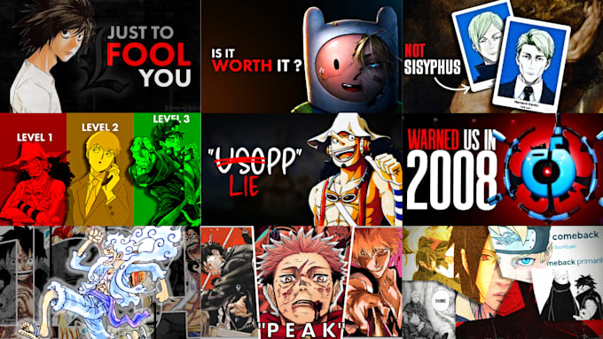 create high quality anime manga review, prediction , explanation thumbnail