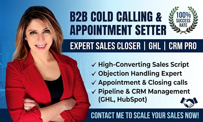 do b2b cold calling and appointment setting for ai receptionist sales closing