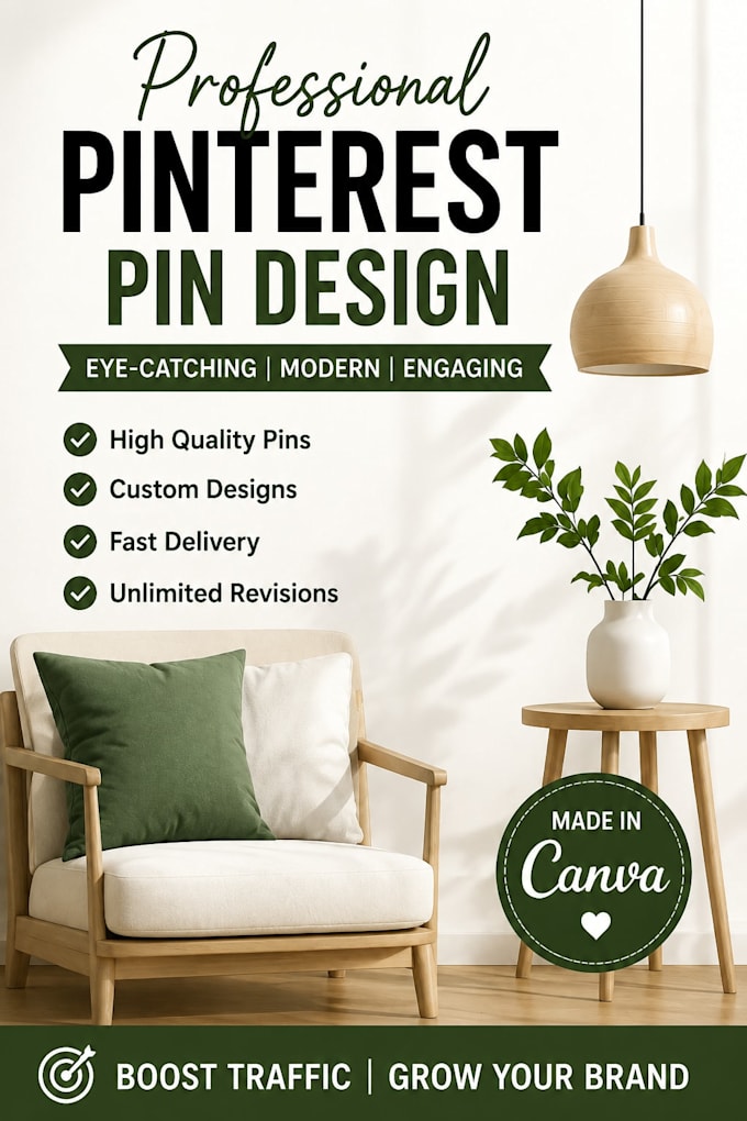 design professional pinterest pins using canva