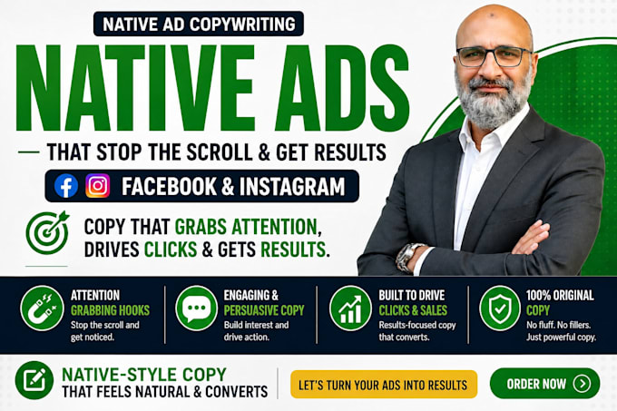 write high converting native ad copy for facebook and instagram